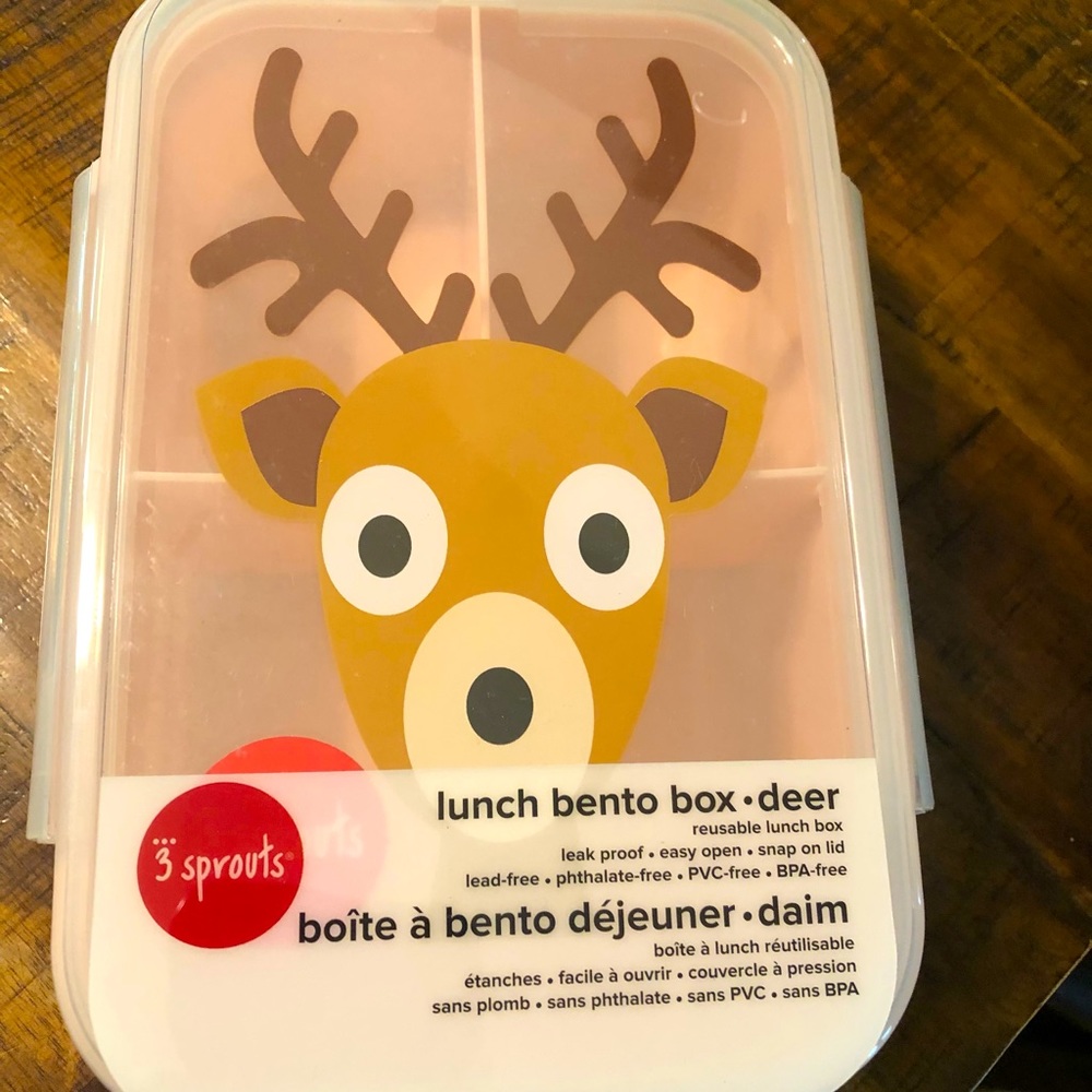 3 Sprouts Deer Bento Box
